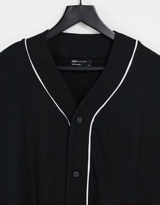 long sleeve baseball jersey with buttons