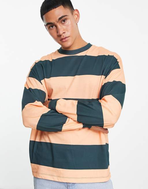 Striped t shirt clearance asos