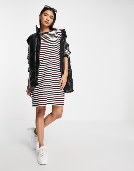 Black and white striped hotsell dress asos