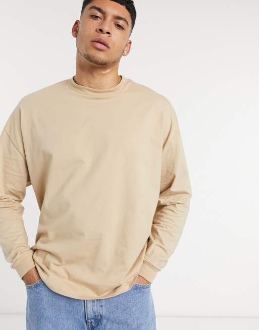 Esteez esteez este long sleeve tshirt tee shirt beige basefor