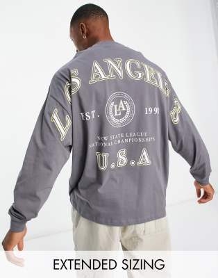 Oversized Los Angeles Back Graphic T-shirt