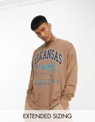 Extra Long Sleeve T-Shirt  Long Sleeve Crew Neck - Redwood Tall