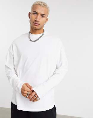 asos long white shirt