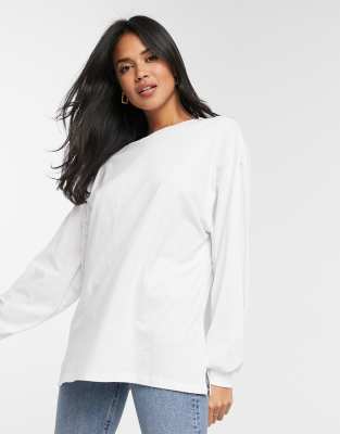 asos long white shirt