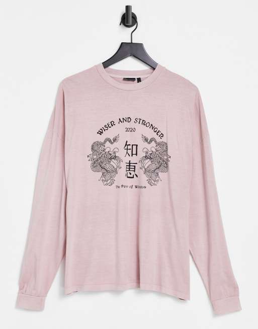 Wiser Printed Women Round Neck Pink T-Shirt - Buy Wiser Printed