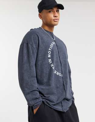 Download ASOS DESIGN oversized long sleeve t-shirt with exposed ... Yellowimages Mockups