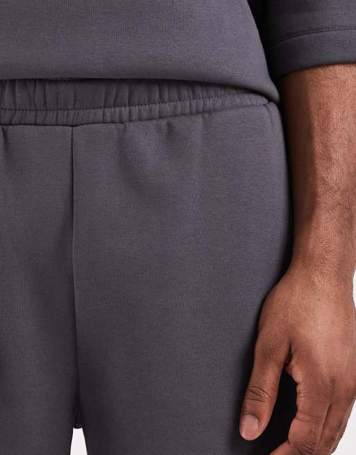 ASOS DESIGN oversized longer length jersey bermuda shorts in charcoal (part of a set), 3 of 5