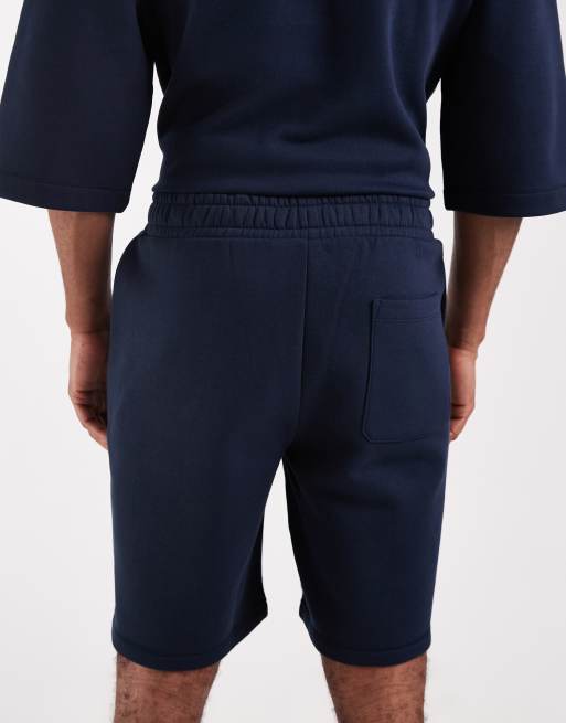 ASOS DESIGN oversized longer length jersey Bermuda shorts in navy - part of a set, 5 of 5
