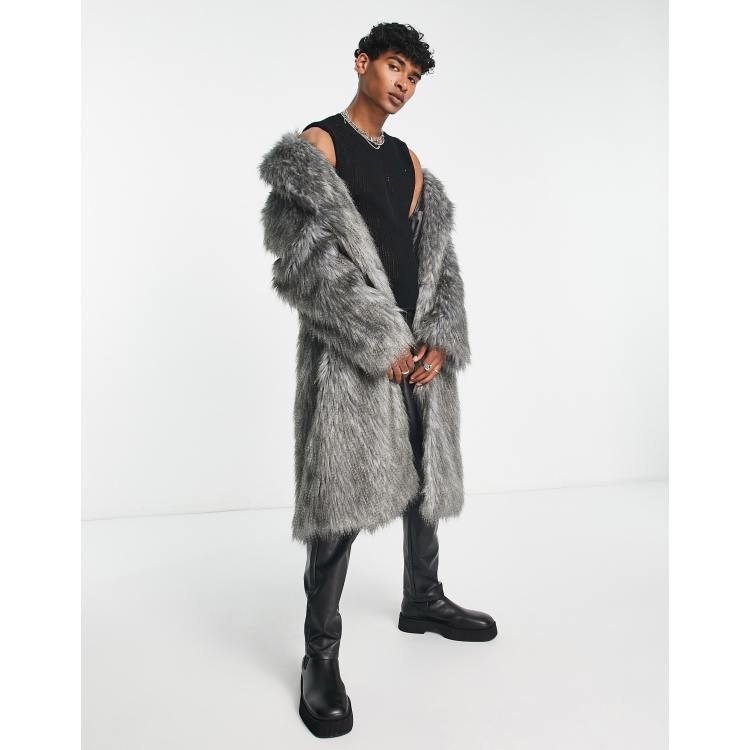 Asos mens 2025 fur coat