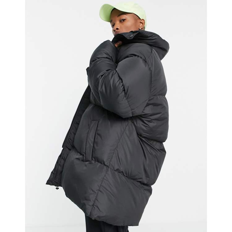 Oversized longline cheap puffer coat