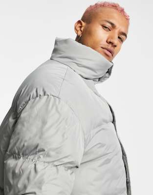 longline mens puffer jacket