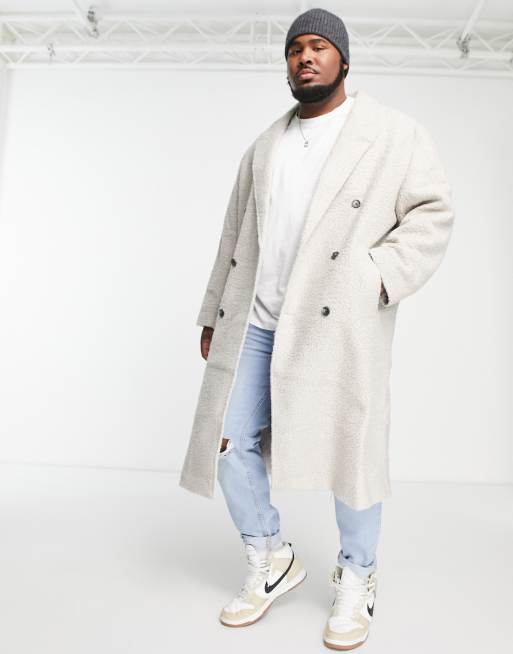 Asos on sale grey overcoat