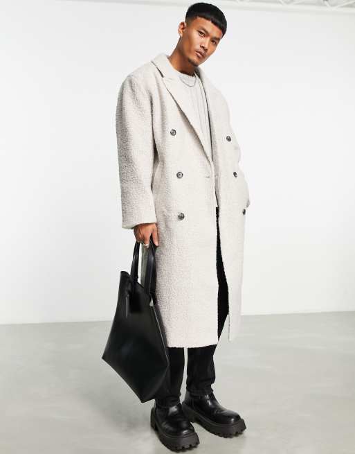 Asos mens hotsell grey coat