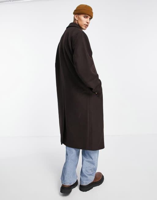 Asos design outlet wool mix overcoat