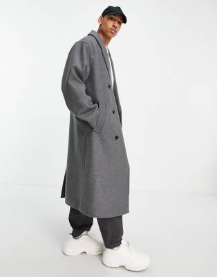 Oversized hotsell gray coat