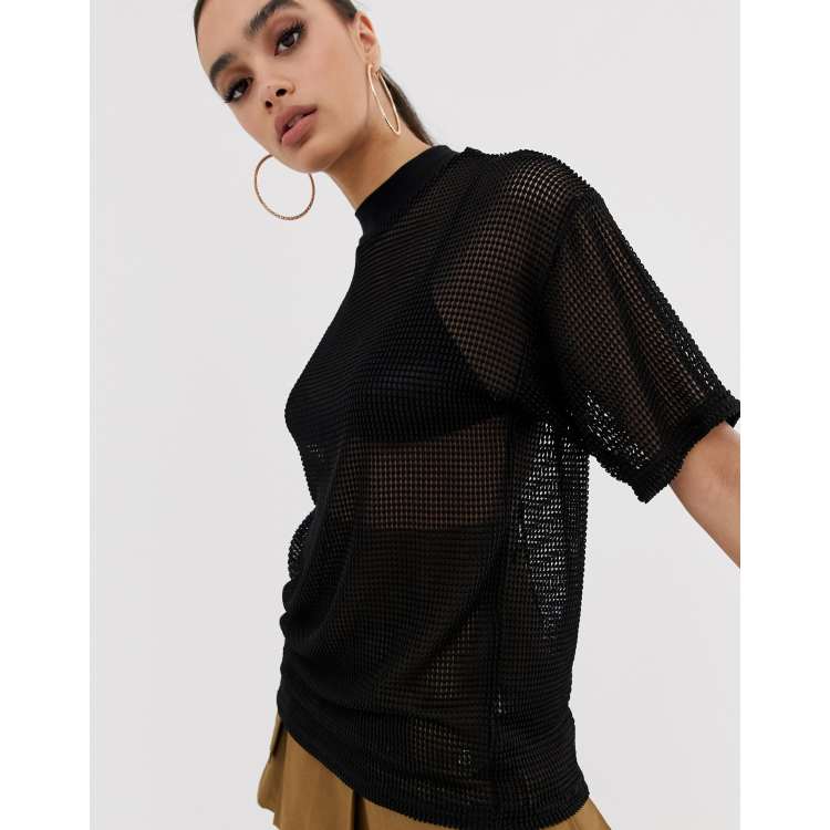 ASOS DESIGN oversized mesh t-shirt | ASOS