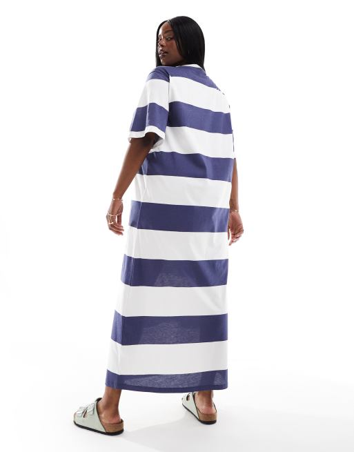 Navy blue t shirt maxi dress hotsell