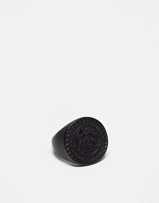 ASOS DESIGN - Oversized monarkring i mat sort