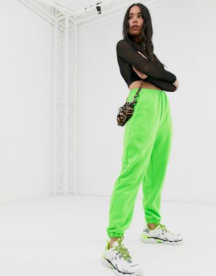 neon jogger pants