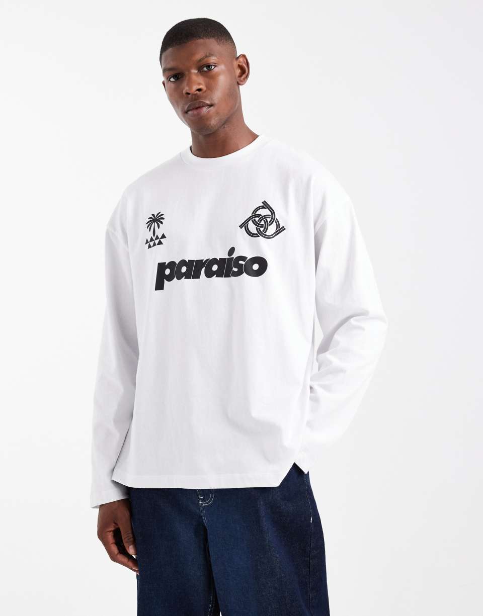Oversized Paraiso Print T-Shirt
