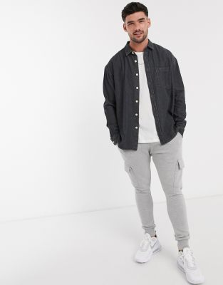 asos mens denim shirt