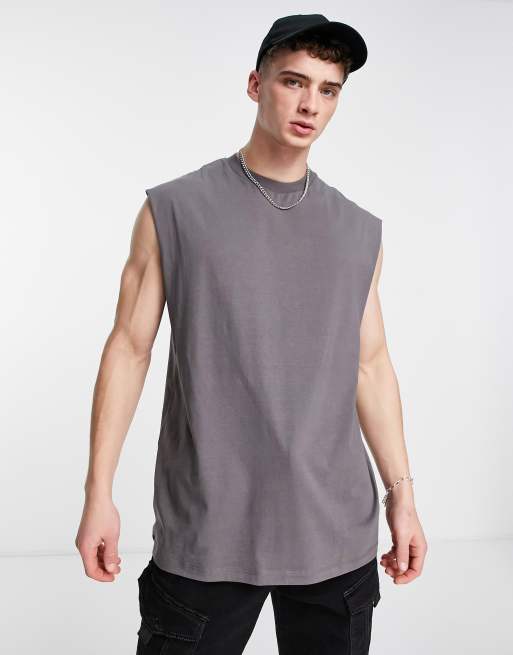 ASOS DESIGN - Oversized overdel i sort vask