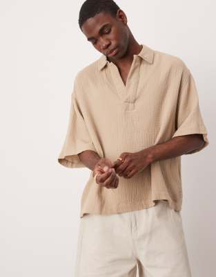 Asos Design Oversized Overhead Boxy Shirt
