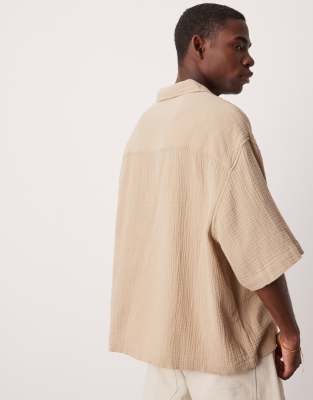 Asos Design Oversized Overhead Boxy Shirt
