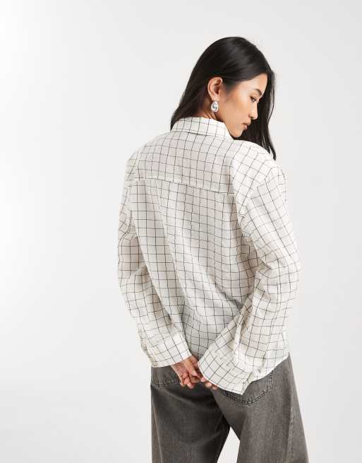 ASOS DESIGN - Oversized overhemd met grote ruitprint en lange pasvorm, 3 van 4