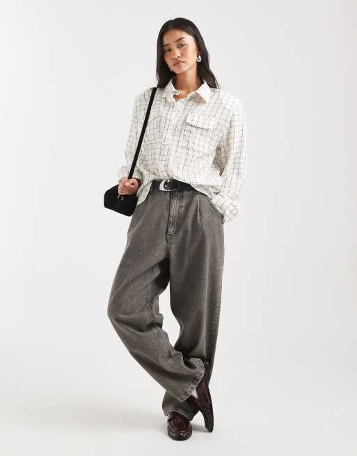 ASOS DESIGN - Oversized overhemd met grote ruitprint en lange pasvorm, 4 van 4