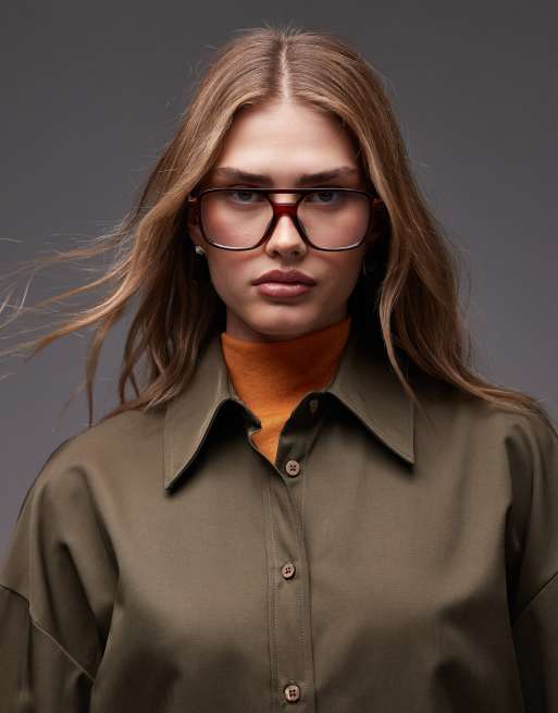 ASOS DESIGN - Oversized overshirt van zwaar katoen in olijfgroen, 4 van 4