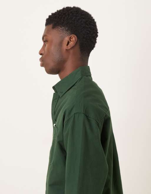 ASOS DESIGN - Oversized Oxford overhemd in jaren 90-stijl in groen, 4 van 5
