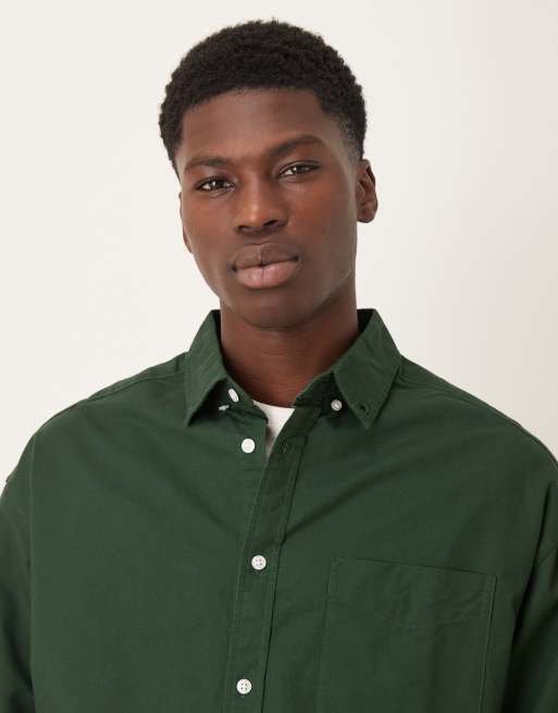 ASOS DESIGN - Oversized Oxford overhemd in jaren 90-stijl in groen, 5 van 5