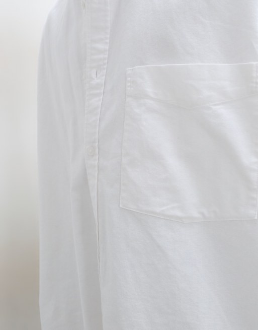ASOS DESIGN oversized oxford shirt in white, 5 of 5
