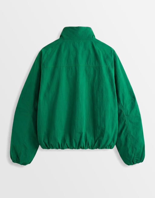 ASOS DESIGN - Oversized paper-touch trainingsjack in groen, 6 van 8