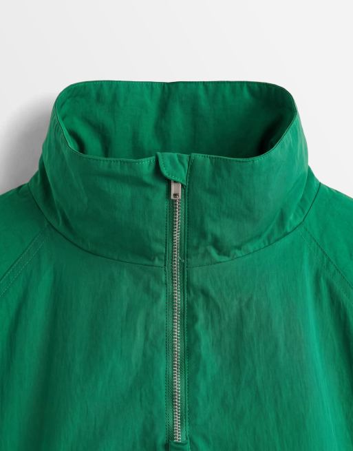 ASOS DESIGN - Oversized paper-touch trainingsjack in groen, 7 van 8