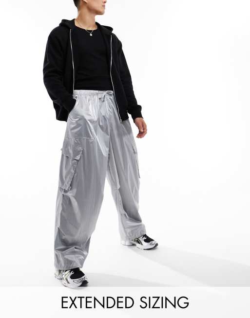 Baggy store pants silver