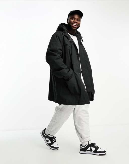 Asos store black parka