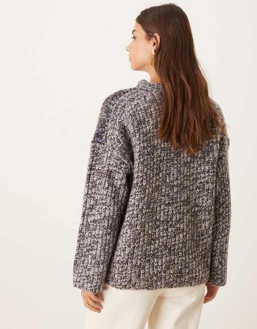 ASOS DESIGN - Oversized patchwork trui in blauw, 2 van 4