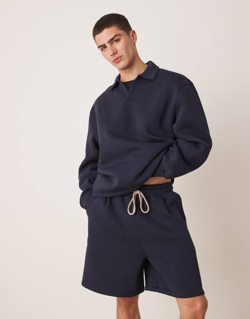 ★MAINBOOTH★(M)University Oversized Shorts(NAVY)★正規品 PN8478_sivasdescalzo-