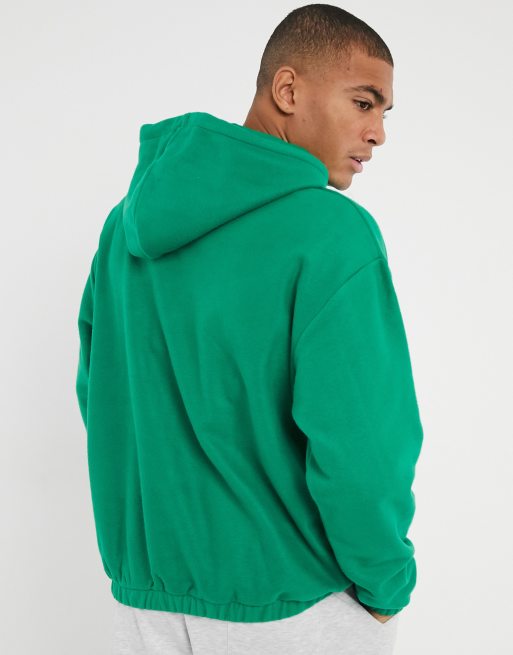 Green on sale fleece hoodie