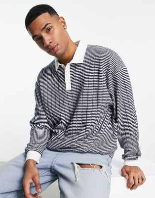 ASOS Design Oversized Polo Long Sleeve T-Shirt