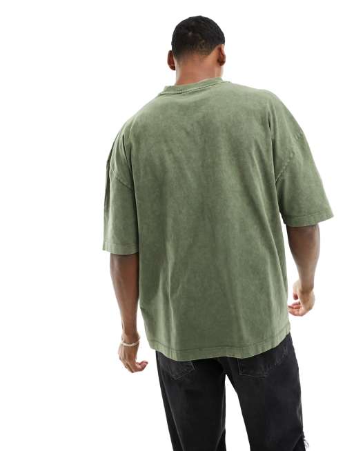 Oversized Fit T-shirt - Green - Men