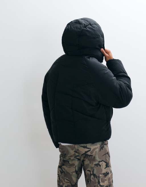 ASOS DESIGN oversized puffer jacket in black, 5 of 5