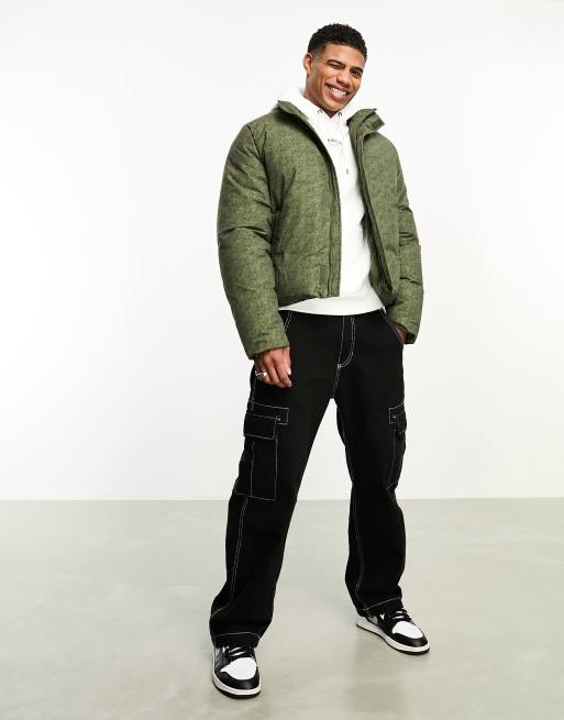 Asos green best sale puffer jacket