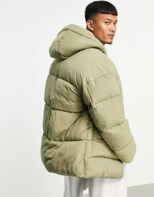 khaki down jacket men's