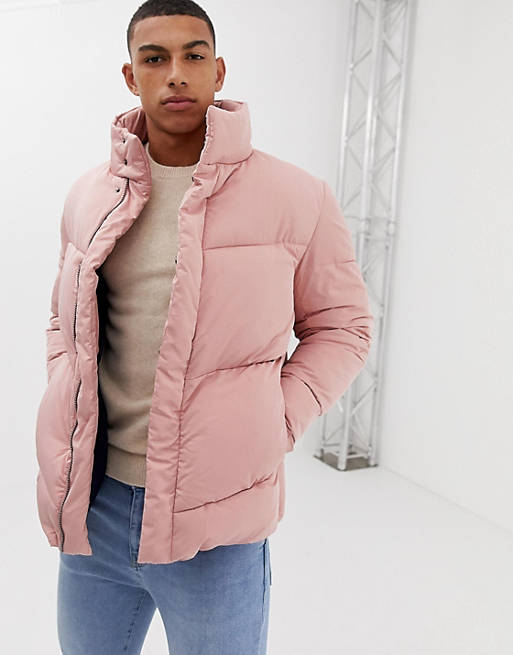 Anoi Luxury Prestige ASOS DESIGN oversized puffer jacket in pink | ASOS