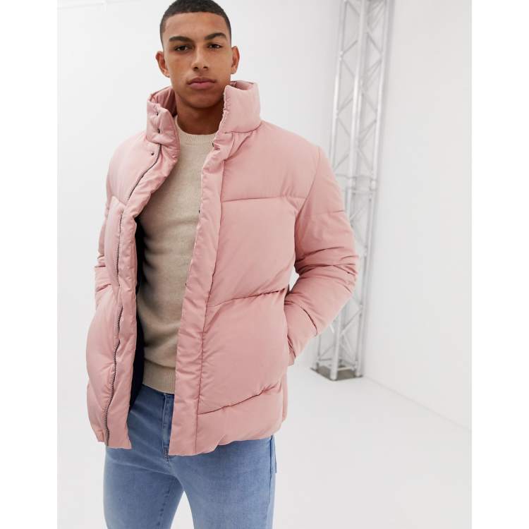 Asos shop pink puffer