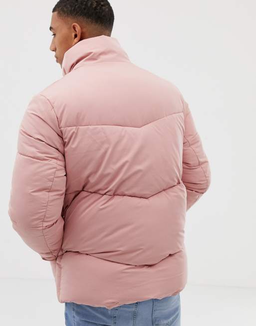 Asos pink clearance puffer jacket