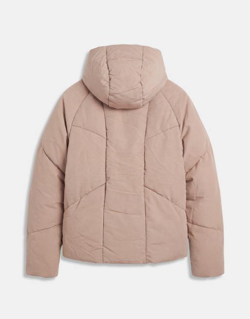 ASOS DESIGN oversized puffer jacket in taupe, 7 of 9